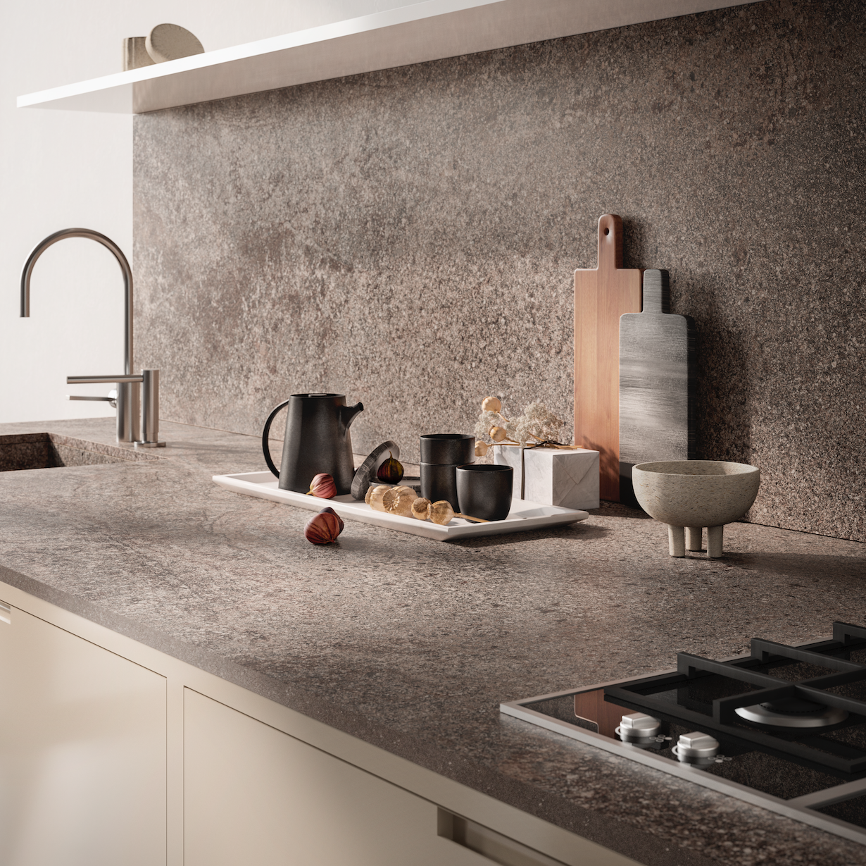 Nuestras cocinas efecto piedra - Laminam Spain